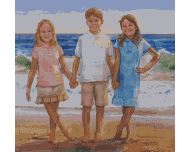A family portrait by Ken Call, Watercolor Artist